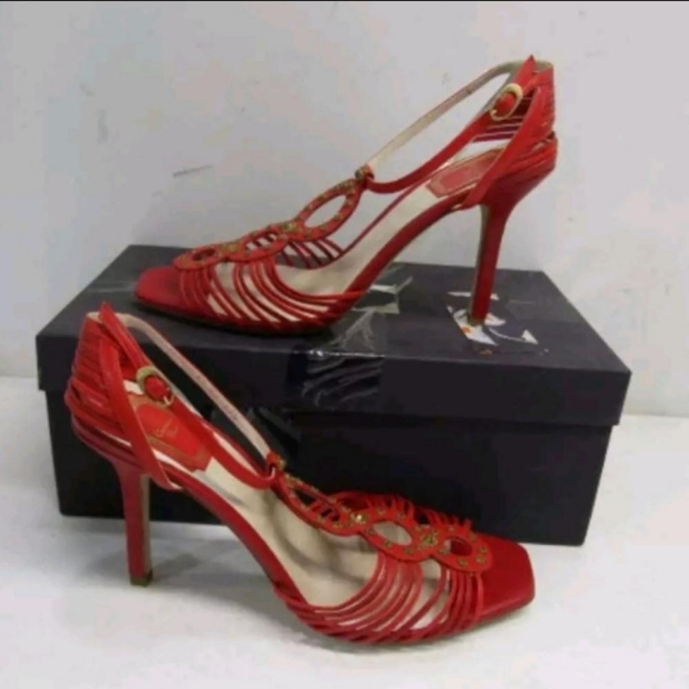 Dior NWOB US 9.5/IT 39.5 Red Leather Pump - Picture 2 of 6